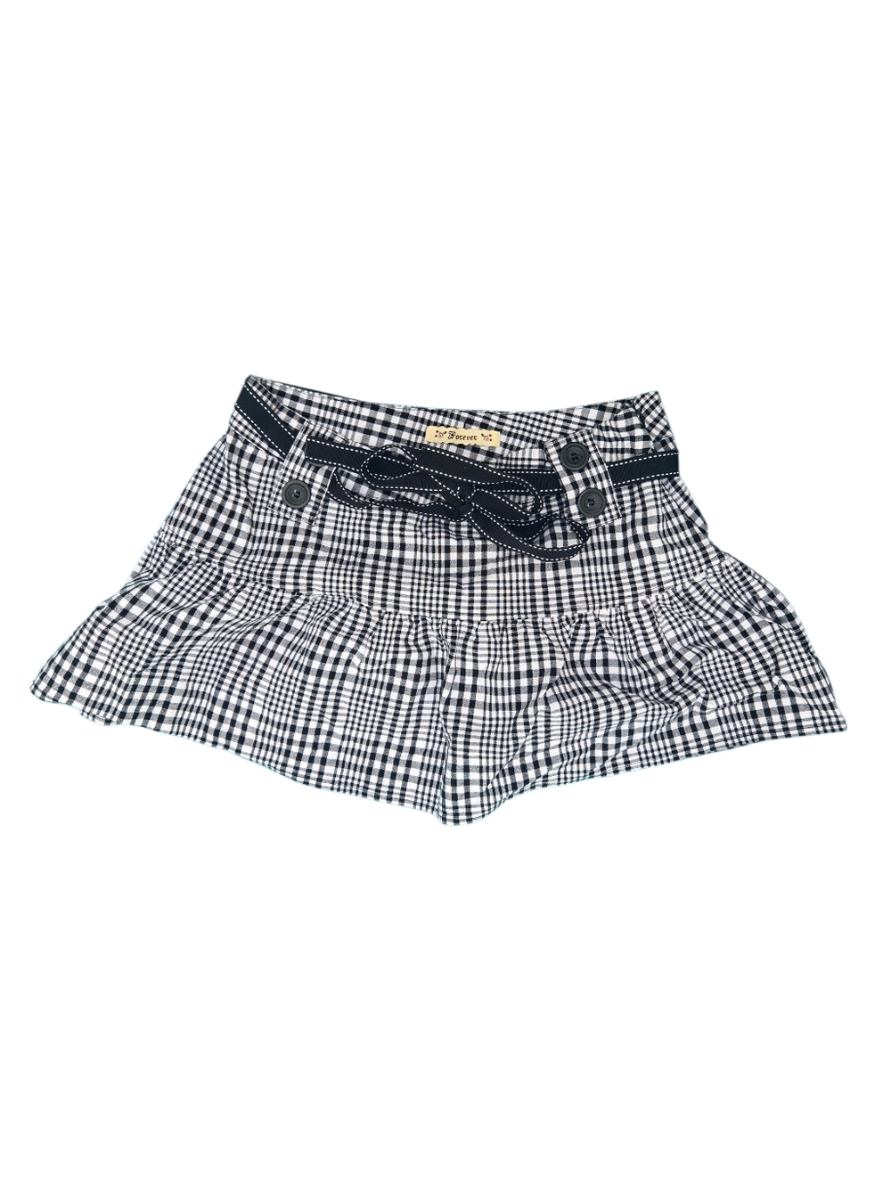 Vintage Forever21 Gingham Pattern Mini Skirt